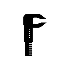 caliper flat vector icon