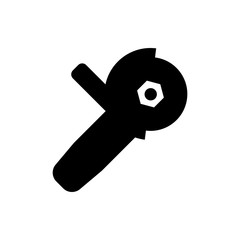angle grinder flat vector icon