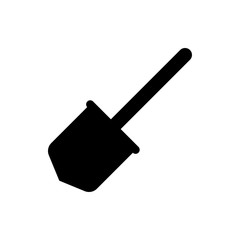 shovel flat vector icon