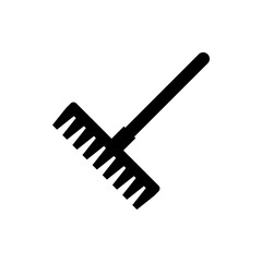 rake flat vector icon