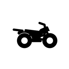 quad bike flat vector icon