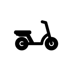 balance bike flat vector icon