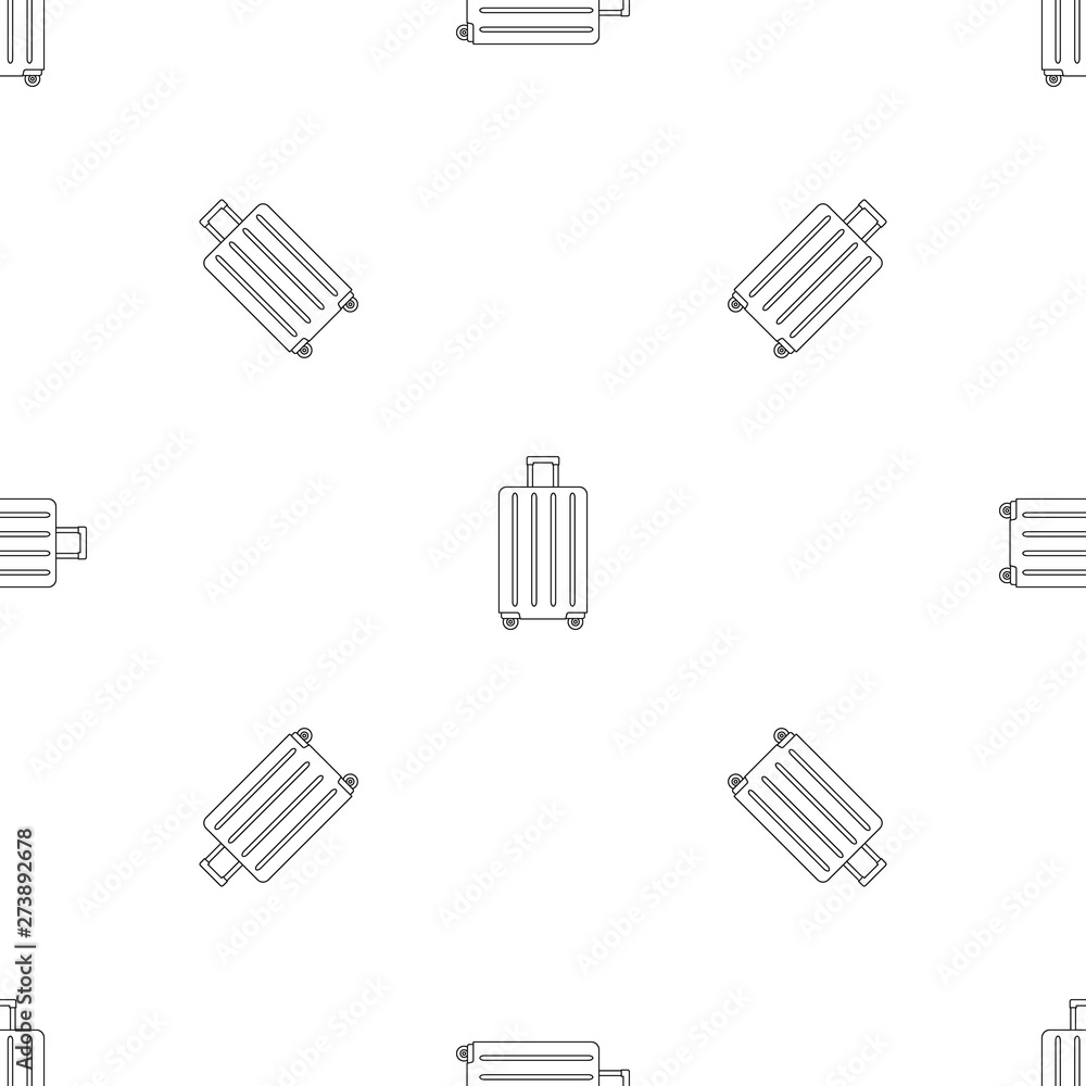 Poster travel wheels bag pattern seamless vector repeat geometric for any web design