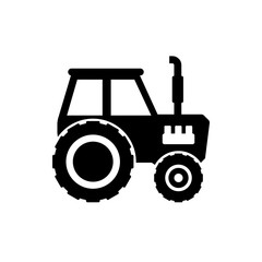 tractor flat vector icon