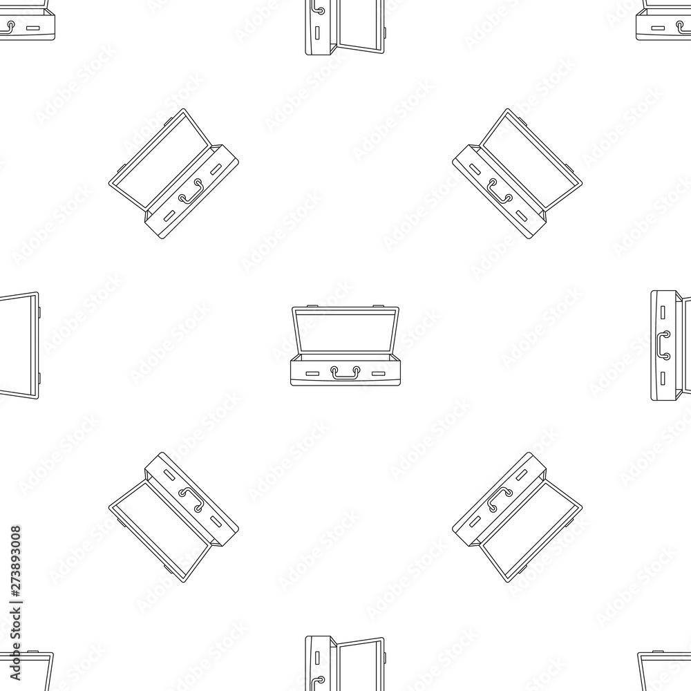 Aufkleber leather suitcase pattern seamless vector repeat geometric for any web design