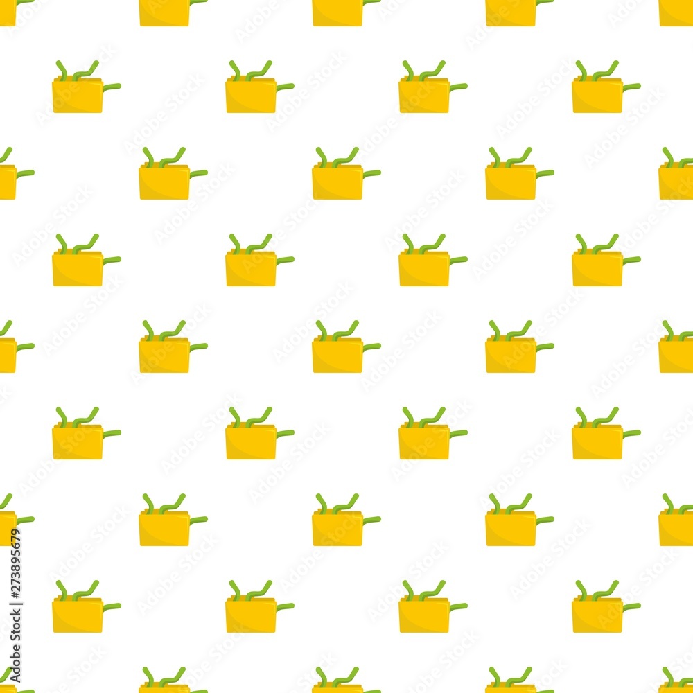 Poster worm in file pattern seamless vector repeat for any web design