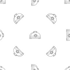 Classic toaster pattern seamless vector repeat geometric for any web design