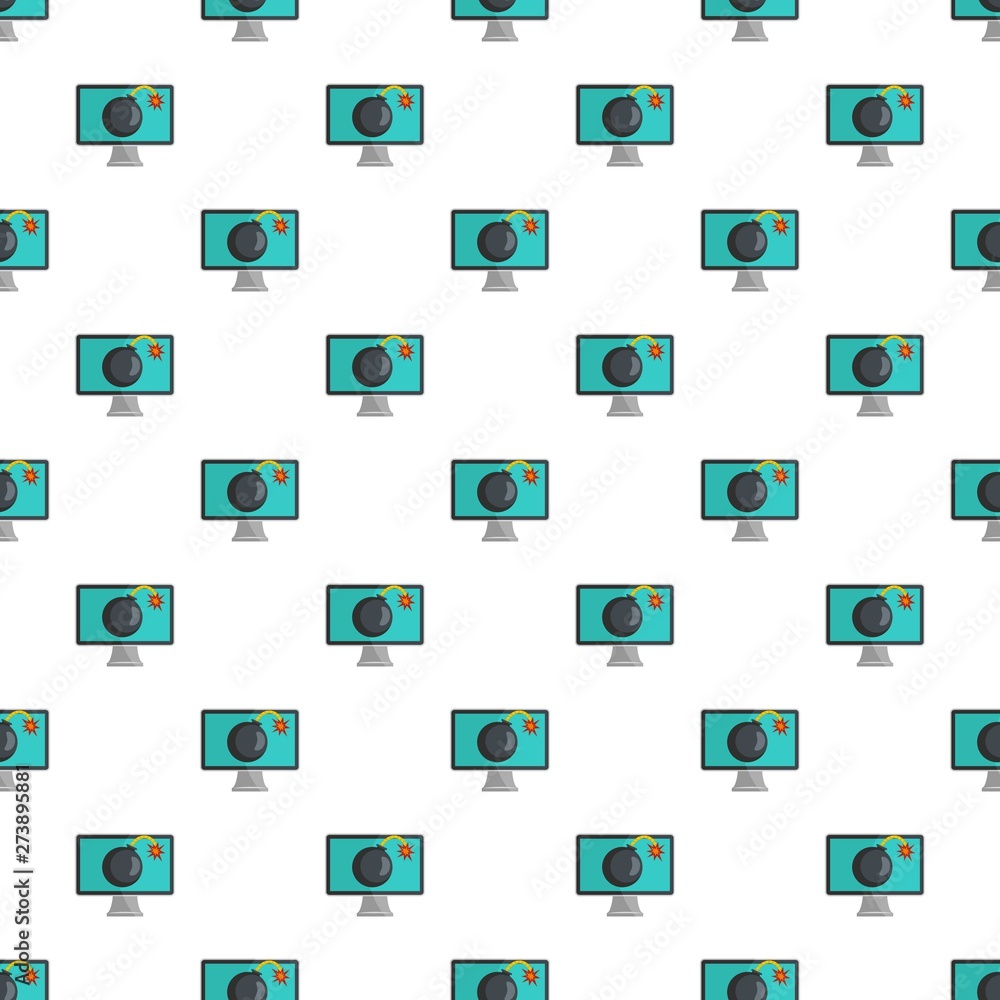 Aufkleber computer virus pattern seamless vector repeat for any web design