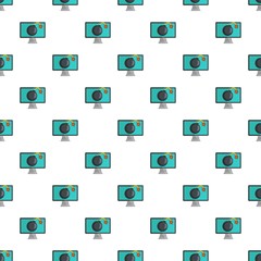 Computer virus pattern seamless vector repeat for any web design