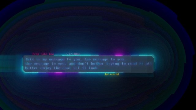 Neon Cyber Messenger