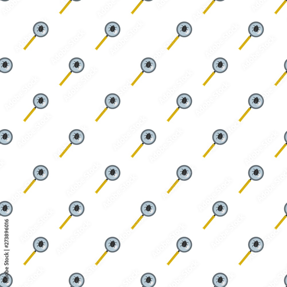 Poster virus under glass pattern seamless vector repeat for any web design