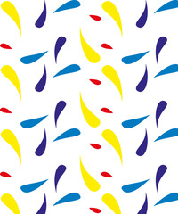 White background with colorful spots