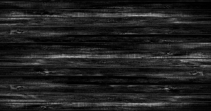 Black wood floor texture background. Abstract black background wood pattern Blank for design.Empty template