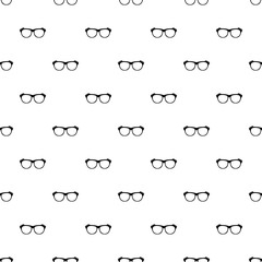 Vintage eyeglasses pattern seamless vector repeat geometric for any web design