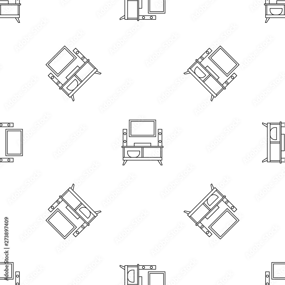Poster home tv system pattern seamless vector repeat geometric for any web design