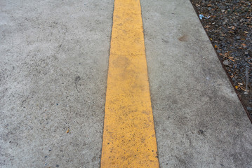 Fototapeta premium yellow lines on the road