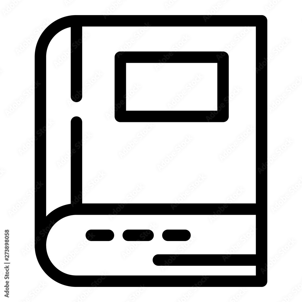 Poster judge book icon. outline judge book vector icon for web design isolated on white background