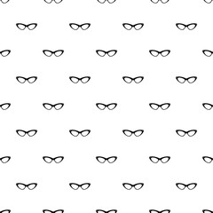 Elegance eyeglasses pattern seamless vector repeat geometric for any web design