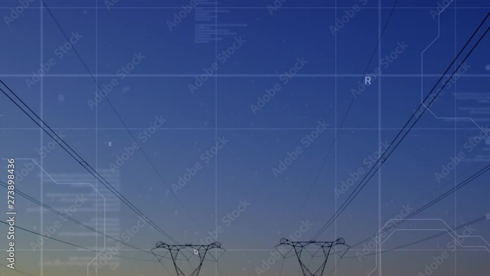Poster program codes and power line towers