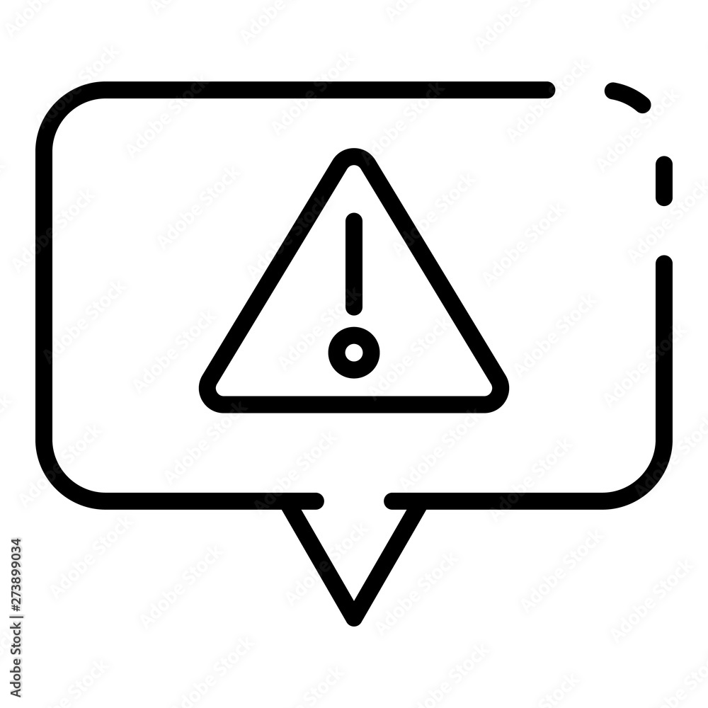 Poster firewall chat protect icon. outline firewall chat protect vector icon for web design isolated on whi