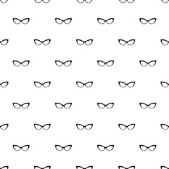 Spectacles without diopters pattern seamless vector repeat geometric for any web design