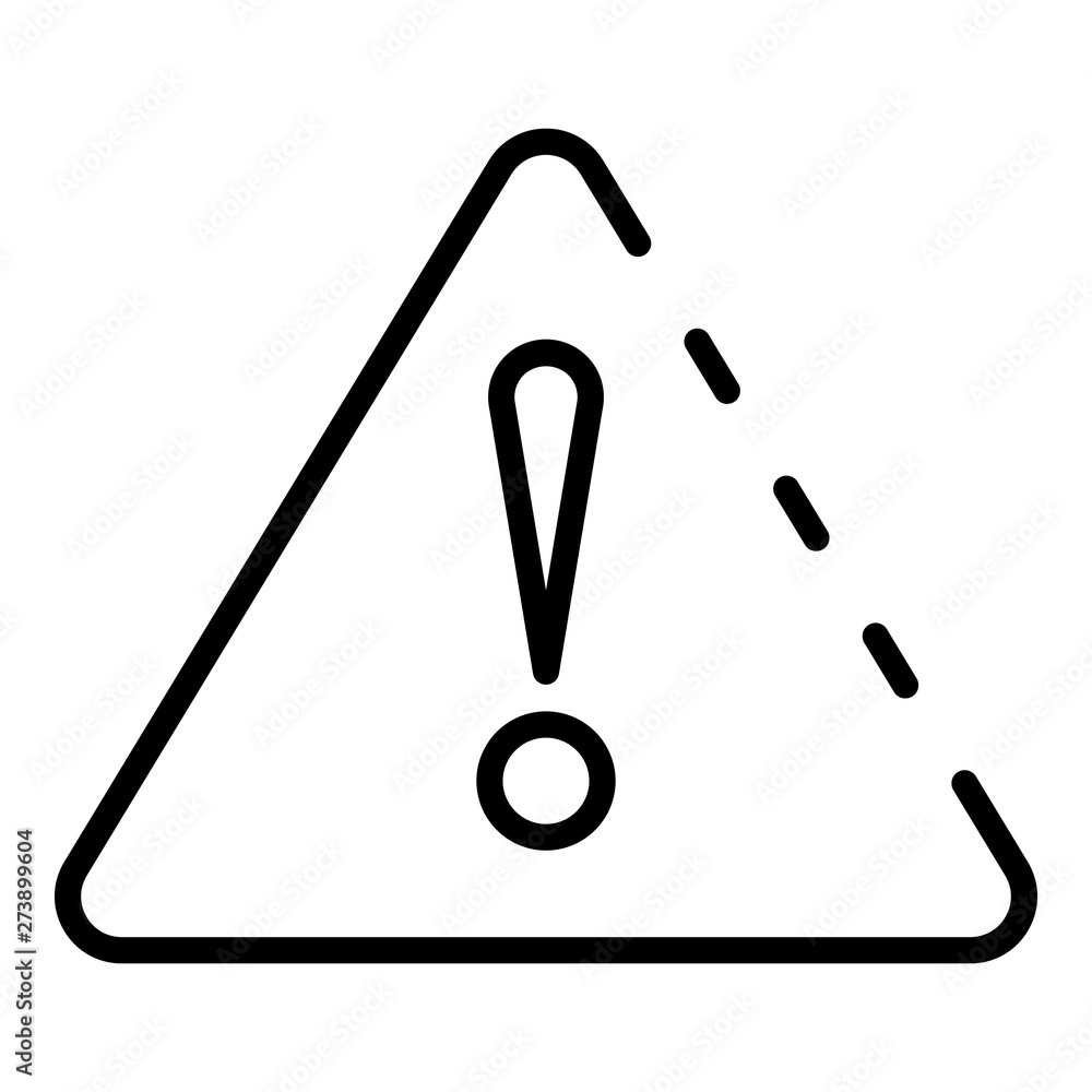 Poster security alert icon. outline security alert vector icon for web design isolated on white background