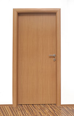 Brown interior wooden door
