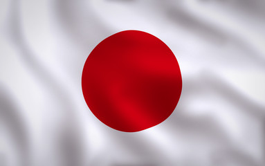 Japanese Flag Image Full Frame