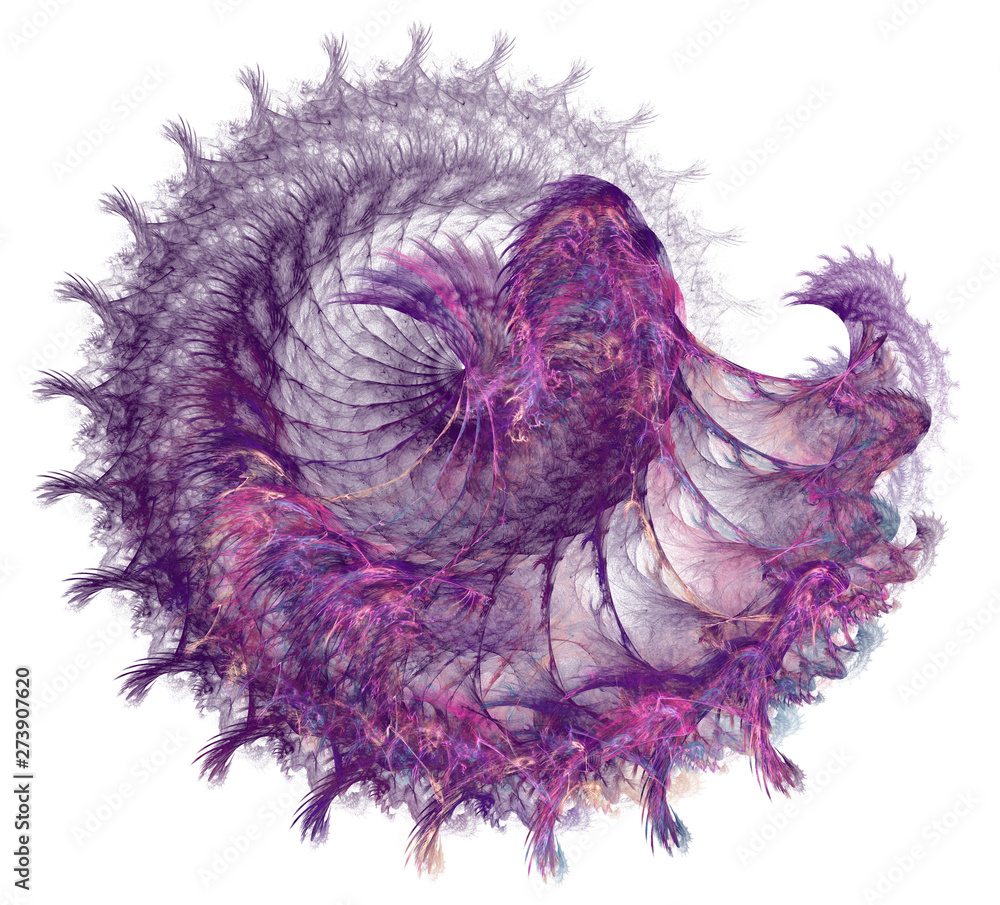 Leinwandbilder an abstract computer generated modern fractal design. abstract fractal color texture. digital art. a