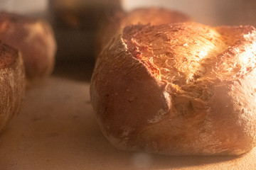 close up of home made multigrain bread