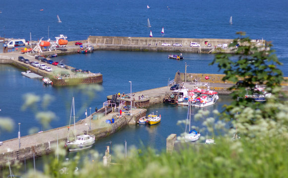 View of Stonehaven harbour, Scotland