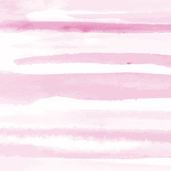 Pink watercolor texture background, hand painted vector illustration.