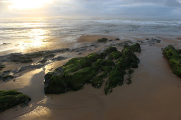 Coucher de soleil sur l'anse de Chaillé près des Sables d'Olonne