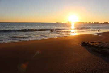 Coucher de soleil au quartier des présidents