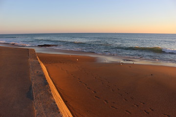 Coucher de soleil aux Sables d'Olonne (quartier présidents)