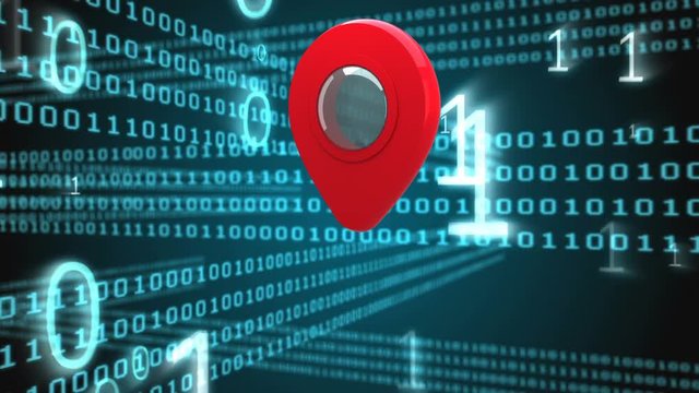 Map pin and binary codes