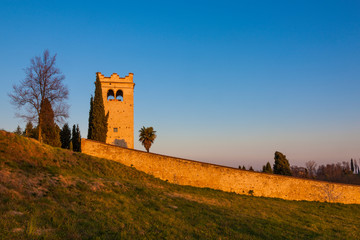 The Ezzelini's tower in Italy