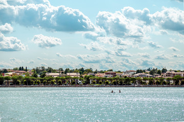 A Verona city landscape, wide view on the city