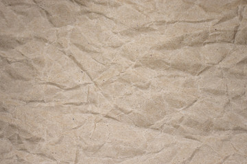 Fototapeta na wymiar background of crumpled brown paper texture