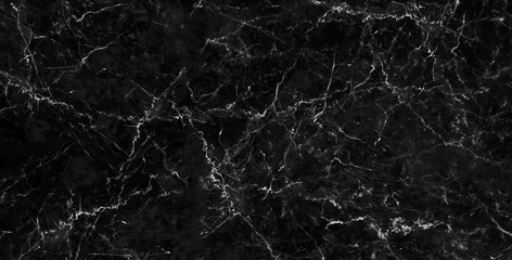 Obraz na płótnie Canvas Black marble background texture natural stone pattern abstract for design art work. Marble with high resolution