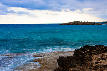 The beach in Cyprus Island