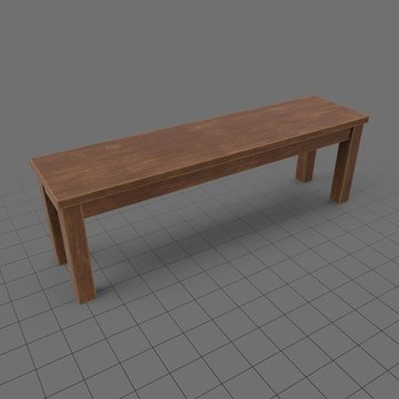 Modern wooden bench 2