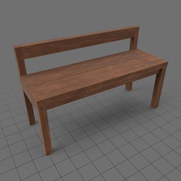 Modern wooden bench 1