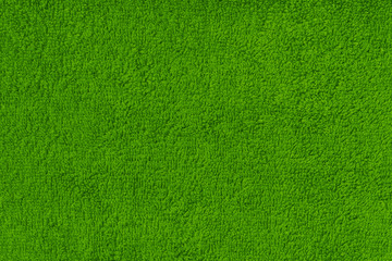 Green terry texture background.