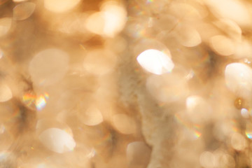abstract bokeh  golden background