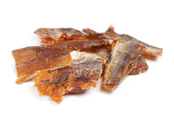 Pieces of cleaned dried fish