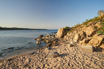 Rocks on Sardinian bay, Italy