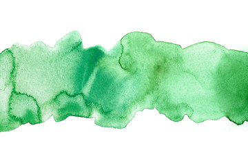 watercolor stripe background light green saturated background for postcard, print, design, element horizontal band