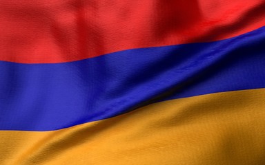 3D Illustration of Armenia Flag
