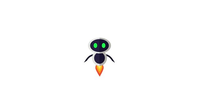 Animated Cartoon comic cute pet Rocket insectoide Robot cyborg video